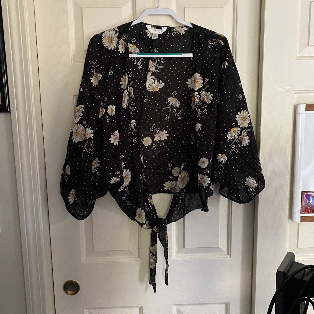 LC Lauren Conrad Floral Shawl